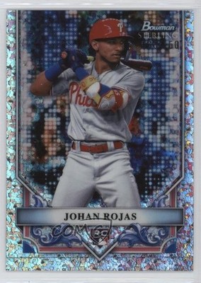 2024 Bowman Sterling Mini-Diamond Refractor 106/150 Johan Rojas Rookie RC 14md
