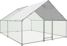 Large Metal Chicken Coop Walk-In Poultry Cage with Water-Resident and Anti-Uv Co