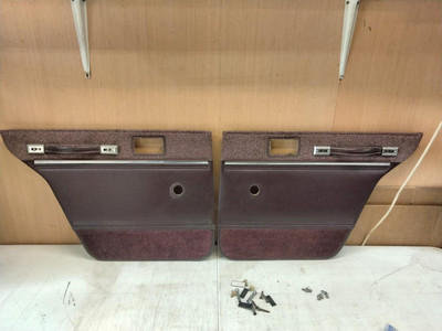 1982 Chevette 4DR Rear Door Panels Set Red Manual Windows