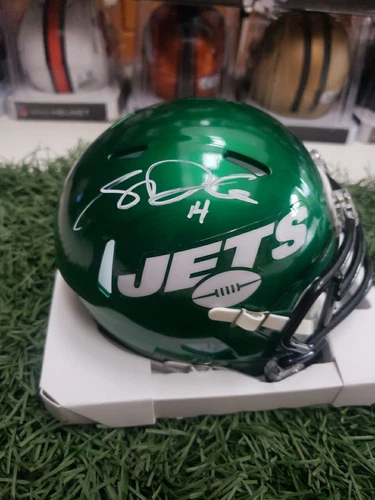 SAM DARNOLD AUTOGRAPH AUTO FOOTBALL MINI HELMET NEW YORK JETS