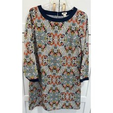 J.Crew Women's Shift Dress Size 8 Floral 3/4 Sleeve Multicolor SI17