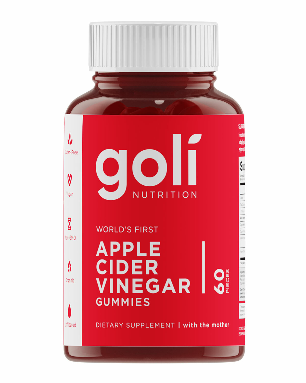 Goli Apple Cider Vinegar Gummies - 60 Gummies 627987249620 | eBay