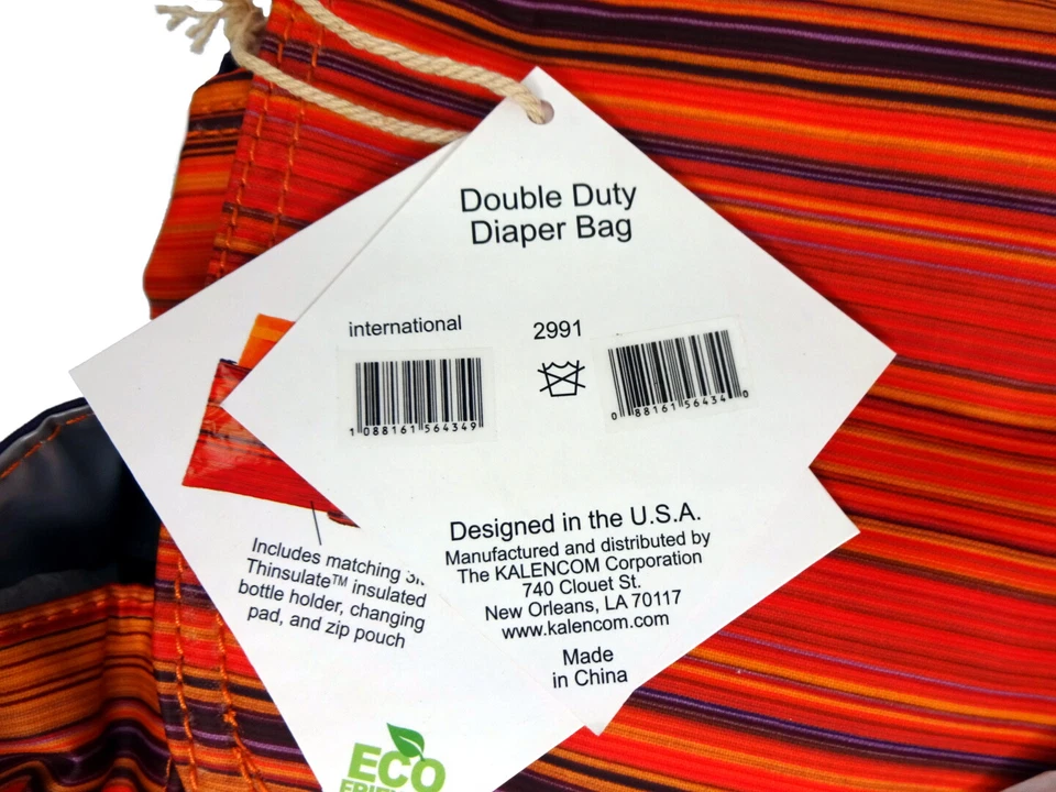 Kalencom Double Duty Diaper Bag Backpack Water Resistant W/ Stroller Straps - Image 3 of 3