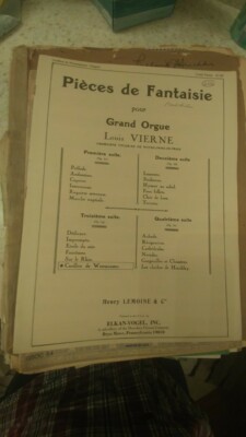 Vierne: Carillon de Westminster;  organ (Lemoine)