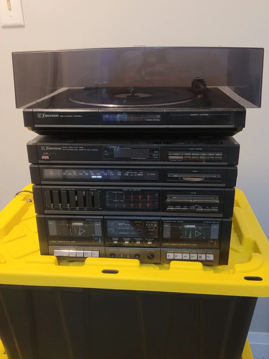Chaîne Stéréo Emerson 4000R – Vintage Avec Lecteur 8 Pistes Intégré – Testé