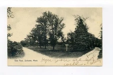 Scituate MA 1909 postcard, Elm Park, dirt roads