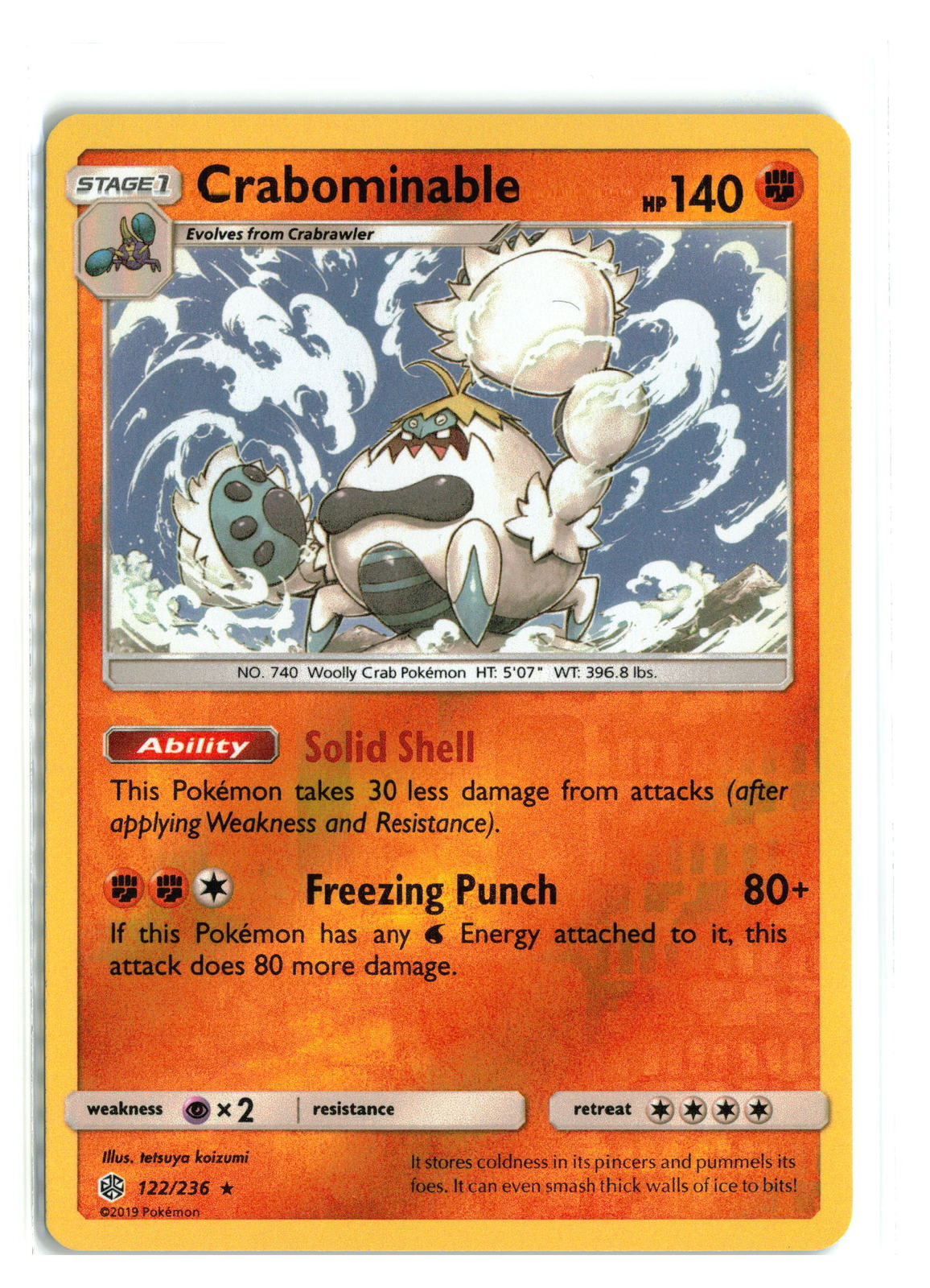 CRABOMINABLE 122/236 COSMIC ECLIPSE REVERSE HOLO