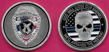 USA MEDAL POLICE OFFICER TO PROTECT AND SERVE,GOD WILL JUDGE OUR ENEMIES,WELL AR