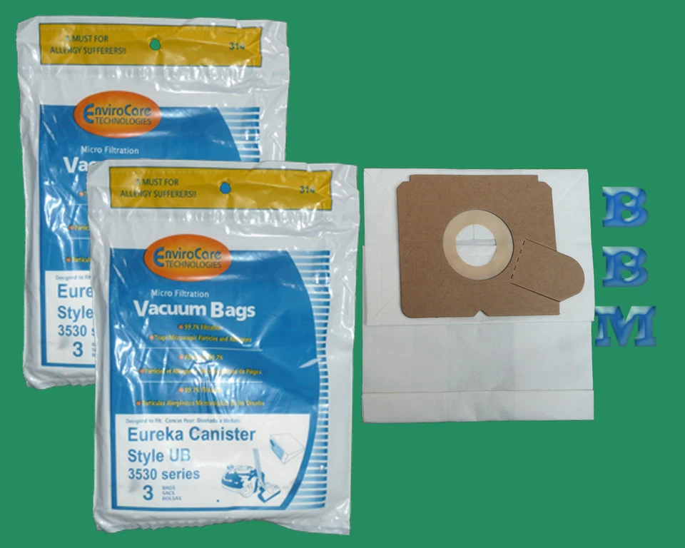 6 Eureka 61240 Type UB Model Ultra Boss Allergy Canister Vacuum Cleaner Bag 3530 - Image 1 of 1