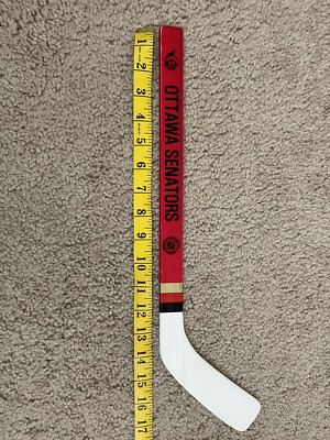 VTG 90s Ottawa Senators Mini Stick Plastic Inglasco NHL Souvenir Hockey