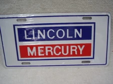 LINCOLN  MERCURY   OLD LOGO   LICENSE PLATE 