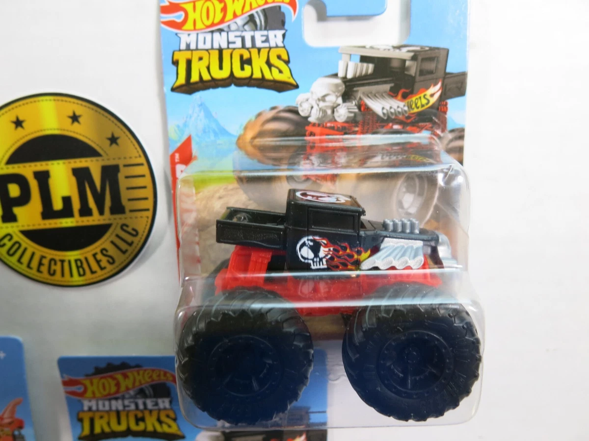 Hot Wheels Bone Shaker Monster Truck 1:24 Black NEW DAMAGED PACKAGING