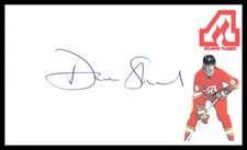 Dave Shand Autographed 3x5 index card w/ color images Atlanta Flames