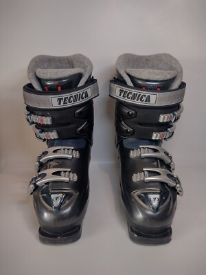 Tecnica Rival X7 Damen Skischuhe dunkelgrau Gr. 4,5 & Schuhtasche Anti Vibration 