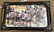 Chicago Blackhawks 2013 Stanley Cup Champions Celebration Photo Facs. Signatures
