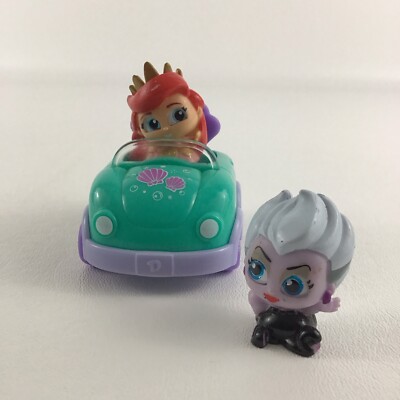 Disney Doorables Lets Go! Little Mermaid Lot Mini Ariel Ursula Figures Vehicle