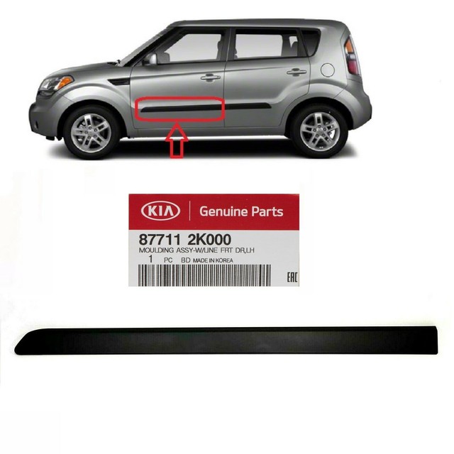 OEM Kia Soul 201013 Body Side Black Trim Garnish Molding Front Door Left Driver eBay