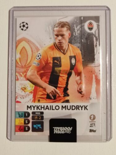 Mudryk Chelsea London rookie Topps Total Football 1st edion SSP - Picture 1 of 1