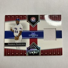 Frankie Francisco Donruss Champions 2005 #102 Game Jersey Patch Card Rare