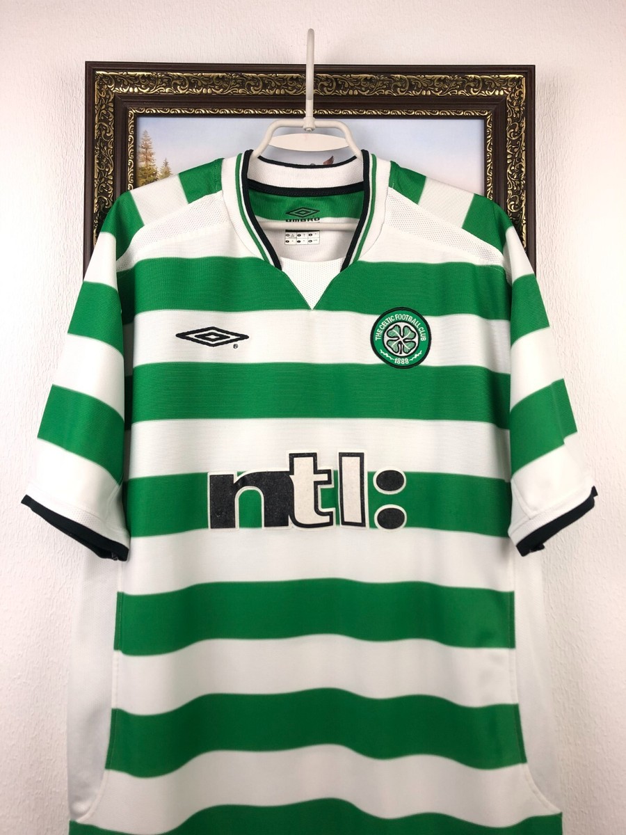 Celtic Home football shirt 2001 Soccer Umbro Jersey Rare Mens