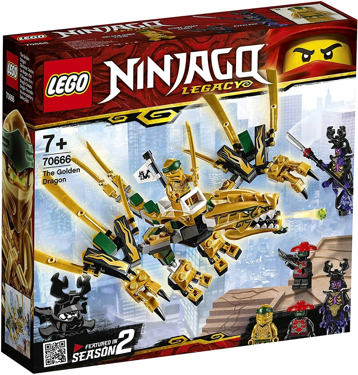 Lego Ninjago 70666 THE GOLDEN DRAGON Gold Ninja Minifigure New Sealed