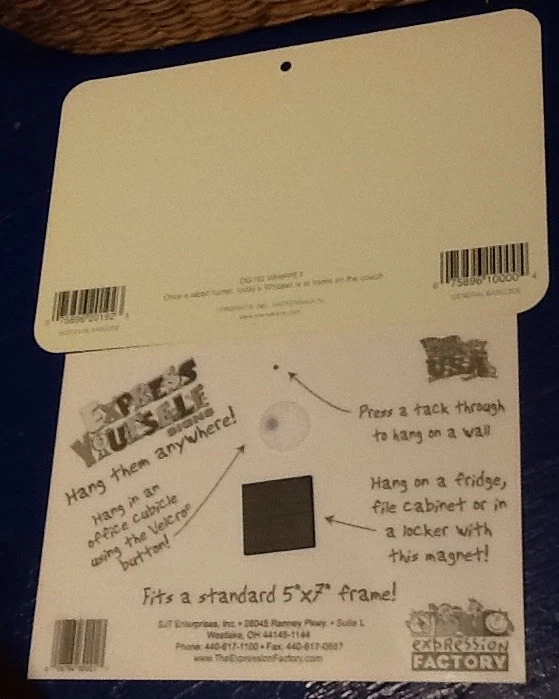 2 letreros/imanes laminados de advertencia/precaución Whippet Foto 2 de 2