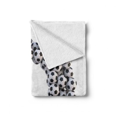 Soccer Ball sports theme Soft Flannel Fleece Blanket     Free Shipping