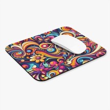 Mouse Pad, Abstract Flora Design