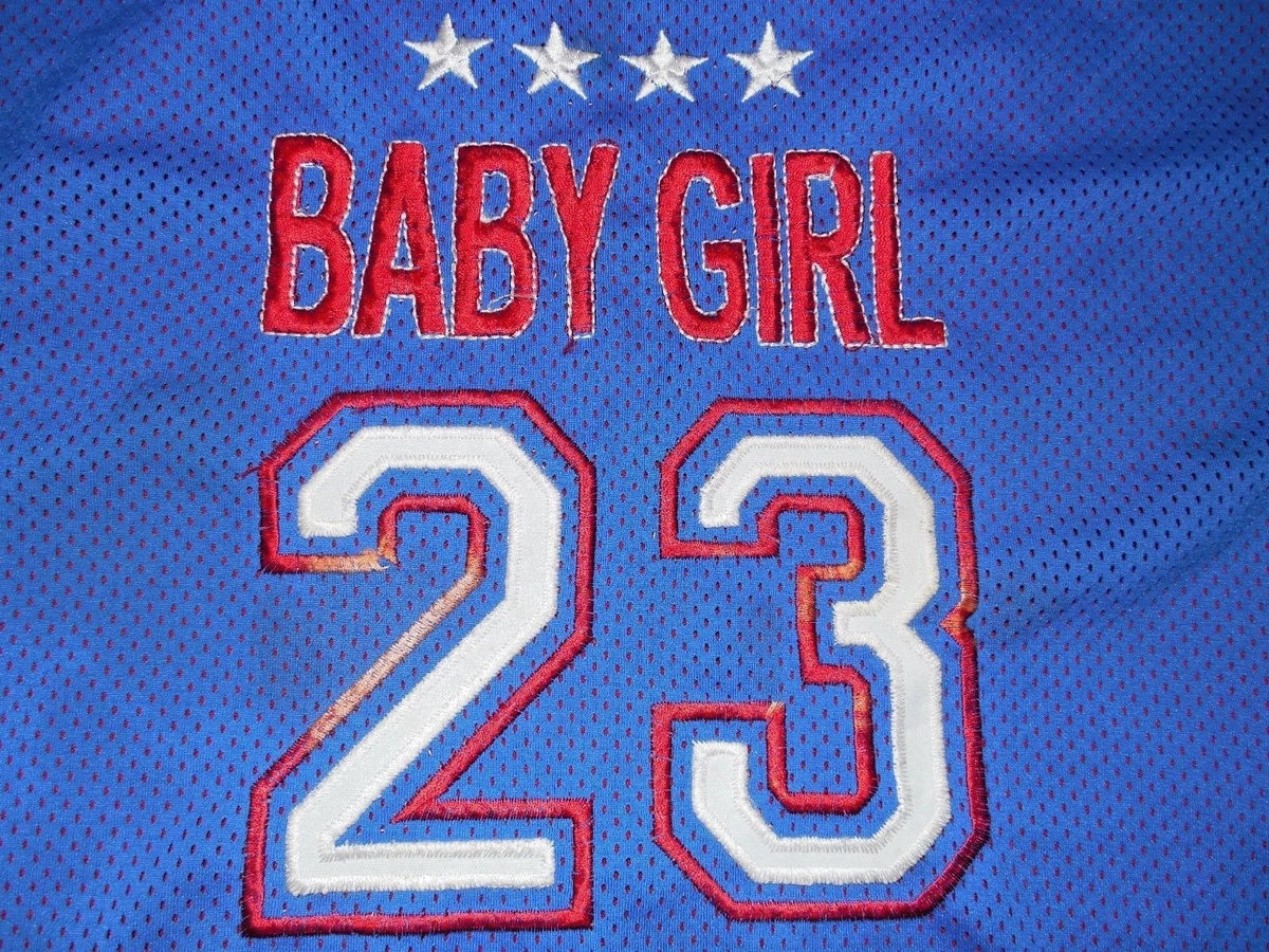 Baby Girl 23 Basketball Jersey Embroidered Womens 3XL very long