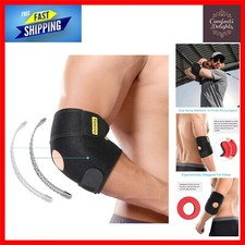 Image of Professional Tennis & Golfer's Elbow Brace with Adjustable Compression & Support