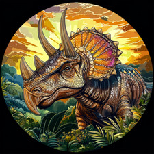 XXL 30X30 Car Sticker Triceratops Decal