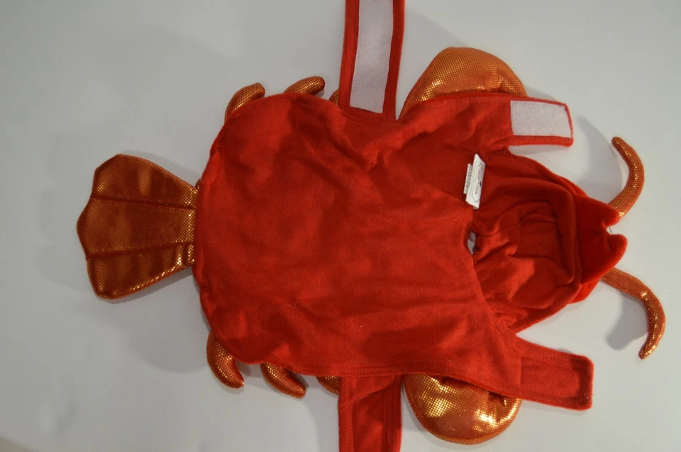 Disfraz de Halloween Cachorro Perro Langosta Talla S 18" Largo Dorado Rojo Emociones y Escalofríos Foto 3 de 4