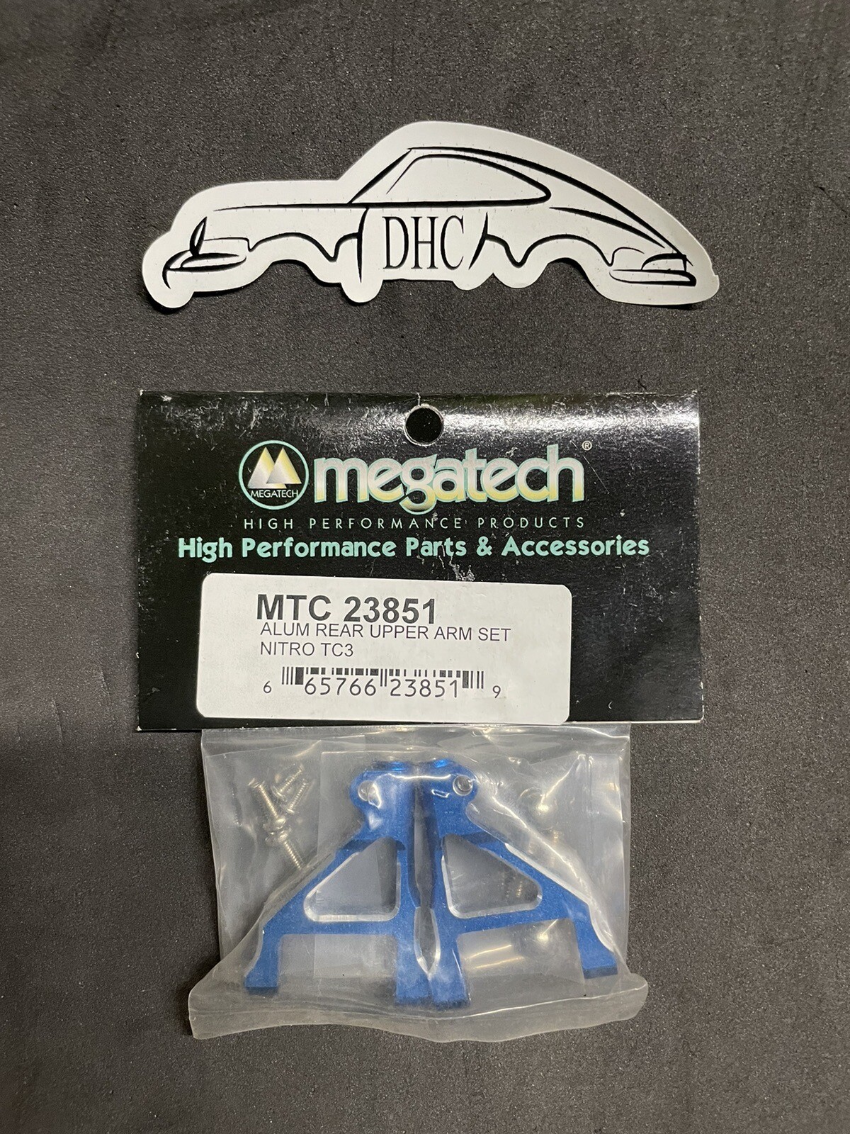 Part # Mtc23851 Blue Alum. Rear Upper Arm Set Nitro Tc3