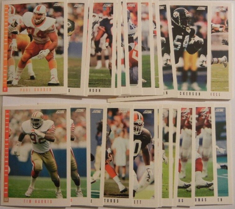 1993 SCORE FOOTBALL CARD SINGLES "U PICK" #6-148 EX-NM FREE SHIP