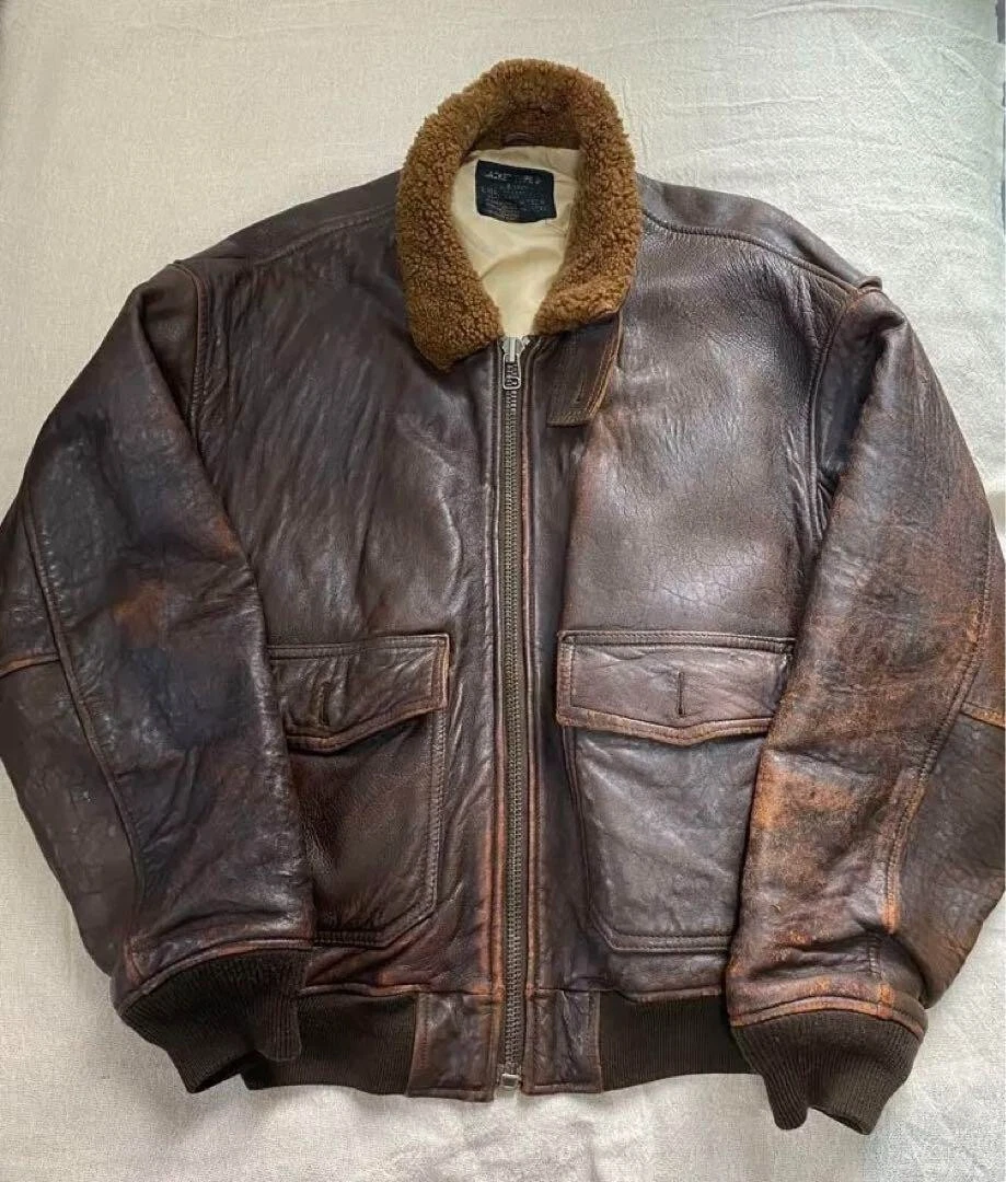 AVIREX 1988 Vintage G-1 Bomber Flight Jacket M Brown Auth Men Used from Japan