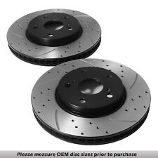 FRONT DRILLED GROOVED 296mm BRAKE DISCS FOR LEXUS IS IS250 IS220D XE20 05-13