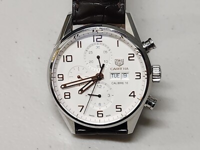 Tag Heuer Carrera Calibre 16 Chronograph w/Rose Gold Arms