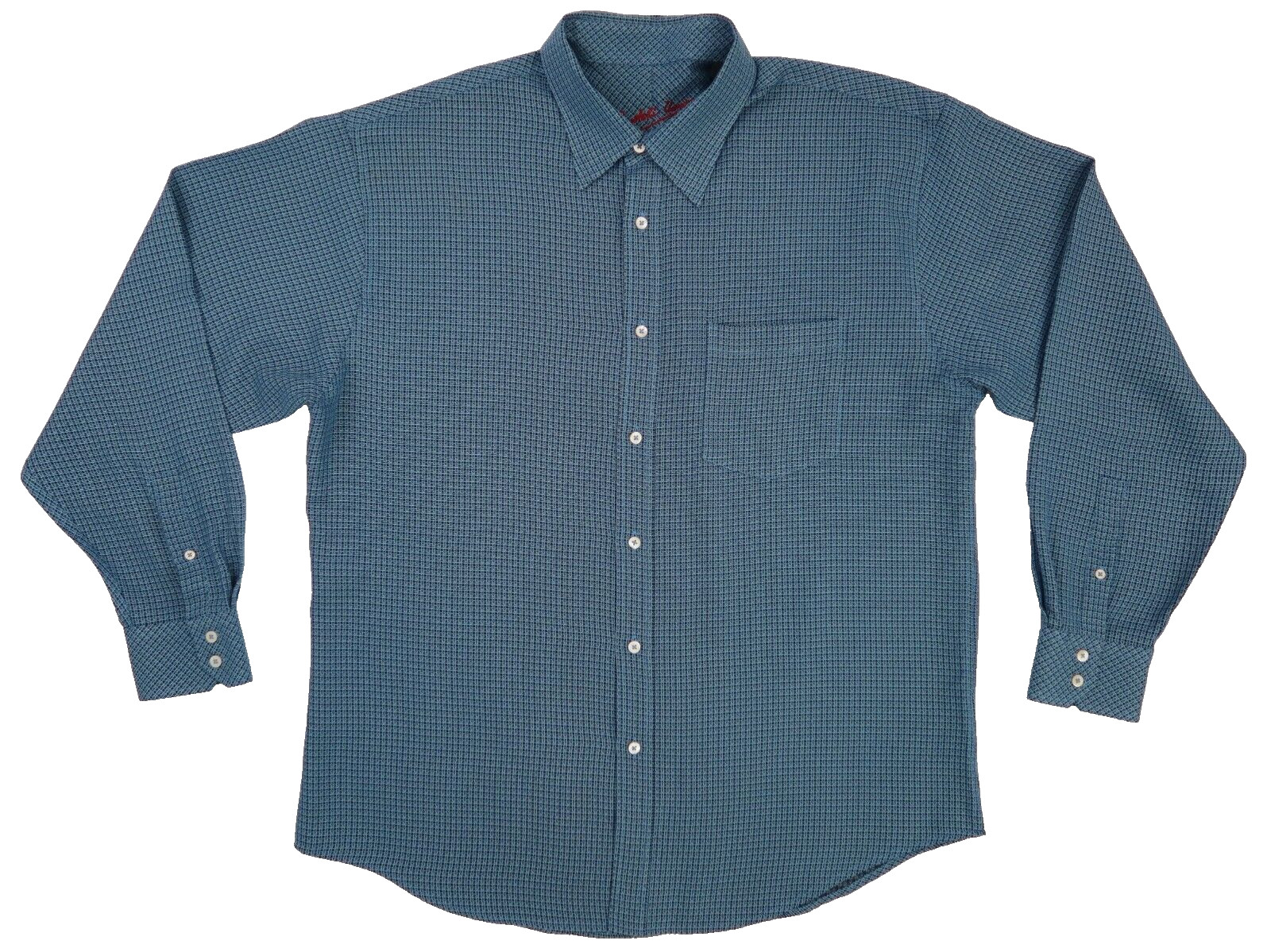 Bugatchi Uomo Checked Woven Hidden Button Down Sh… - image 1