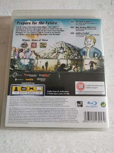 Fallout 3 (Sony PlayStation 3, 2008) With Manual And Disc PS3 Game - Picture 3 of 6