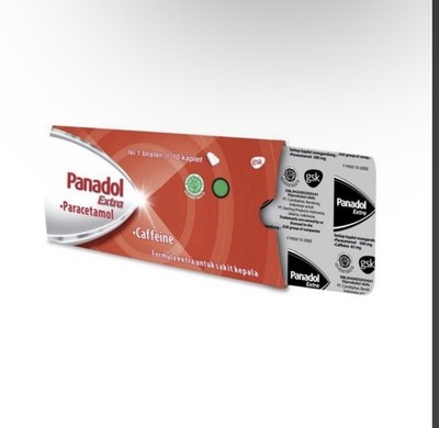 Panadol Extra Strength 500mg Acetaminophen, 10 Caplets