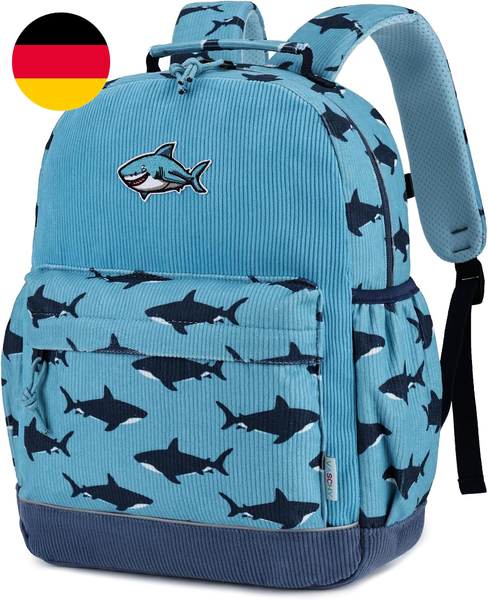 Vaschy Kinder Rucksack Cord FüR Jungen 3-6 Jahre, Kinderrucksack Schulranzen Lei-image