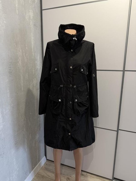 Women Karen Millen Trench Coat Black Polyester S