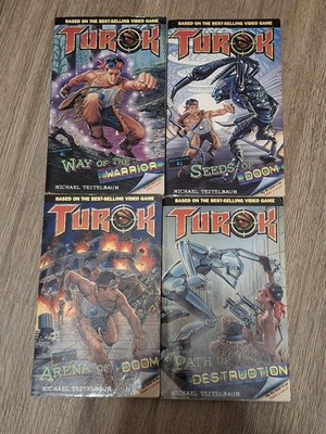Turok Novel Book Set 1 2 3 4 Gold Key 1st Edition Special Paperback Teitelbaum