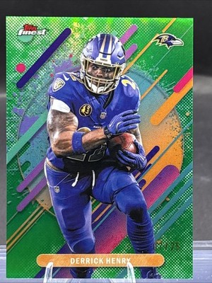 Derrick Henry - 2025 Topps Finest Green Refractor #251 7/25