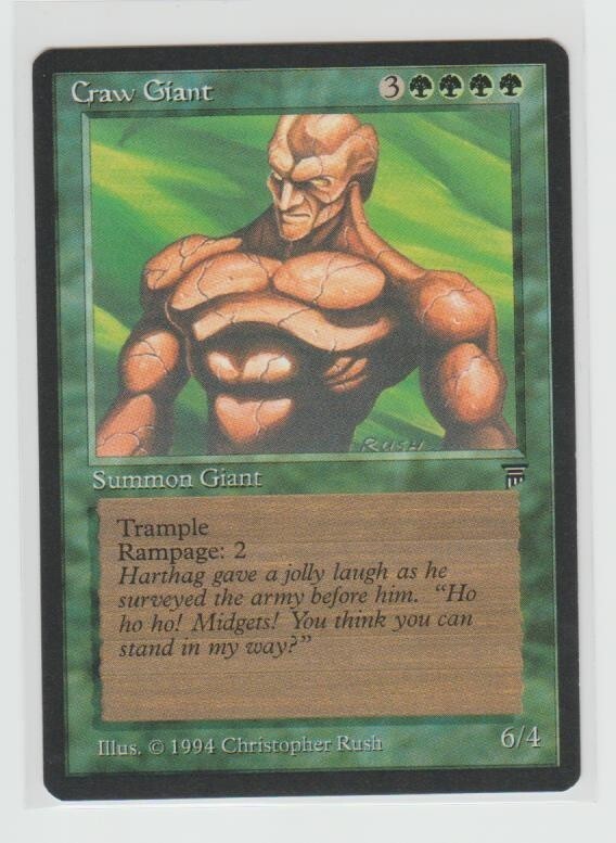Magic the Gathering ~ MTG ~ 1x Craw Giant  ~ LEGENDS ~ M/NM