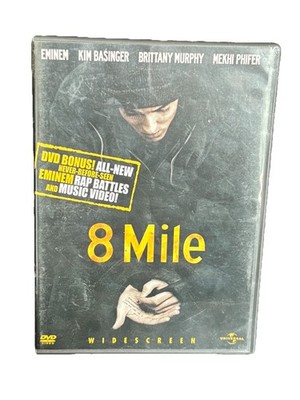 8 Mile DVD Widescreen Movie VTG Eminem Brittany Murphy Kim Basinger Hip Hop Rap