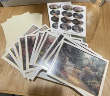 11 Thomas Kincade Greeting Cards Envelopes Seals Stickers 4 Designs 1997 Current