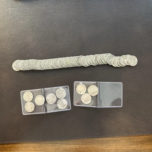 Lot of ( 62 ) Buffalo Nickels Acid Treated - includes key dates