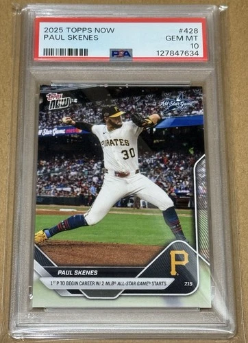 2025 MLB Topps Now PAUL SKENES #428 (PSA 10)