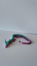3D Drache Zappelspielzeug - Grün und Pink Me...